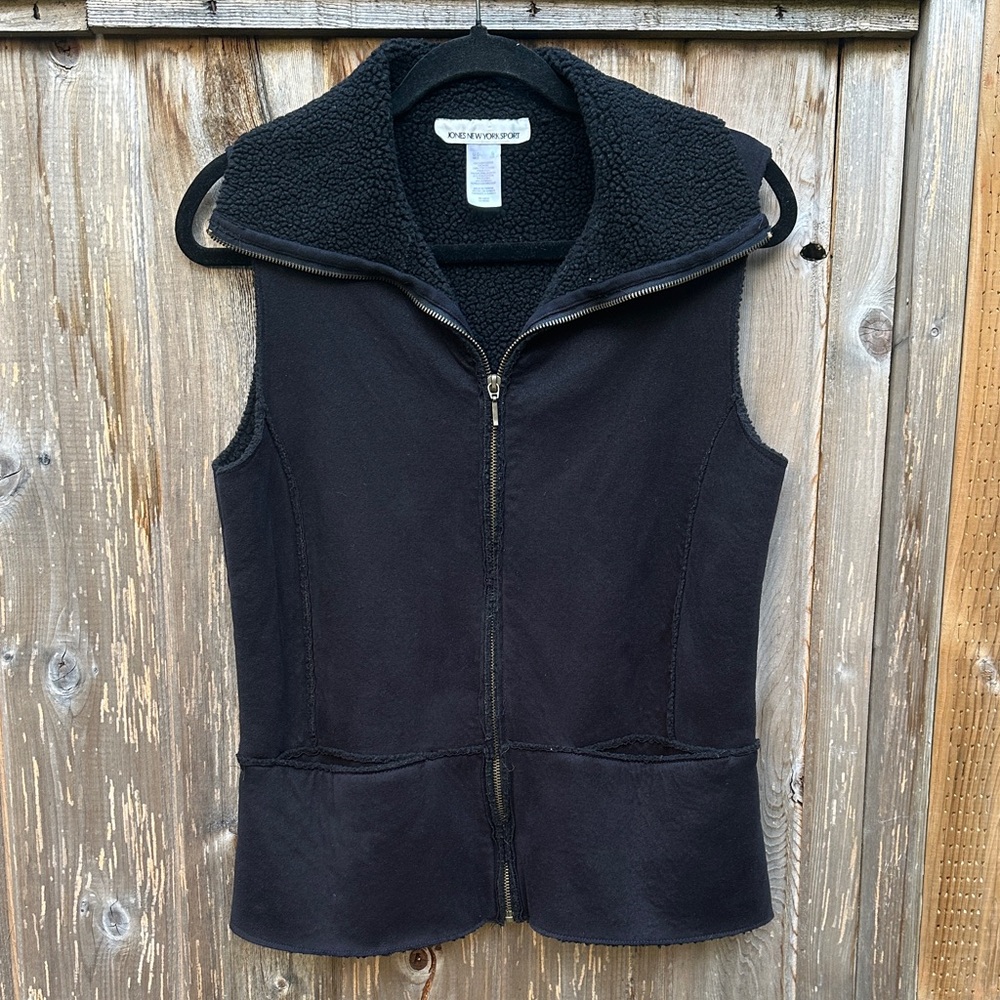 Jones New York Women's Black Vest
